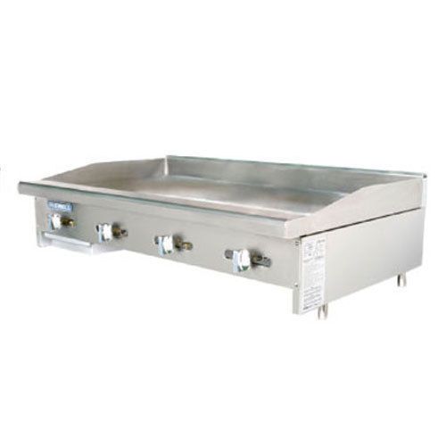 Turbo TAMG-48 Griddle, Countertop, Gas, 48&#034; Wide, (22,000 BTU Every 12&#034;), 3/4&#034; T