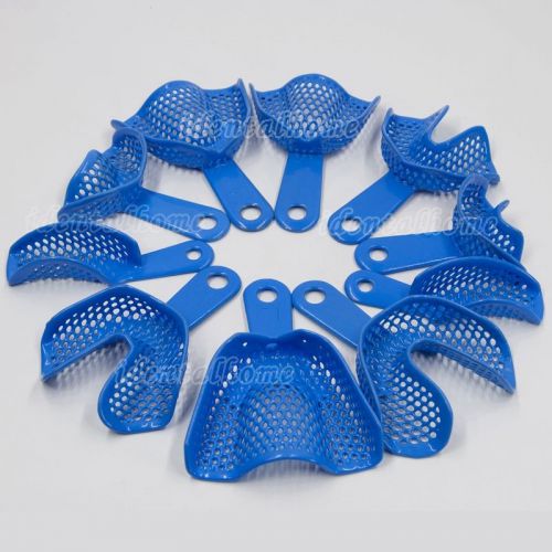 10pcs/Set Five Size Option 01/ 02/03/04/05 Plastic-Steel Dental Impression Trays