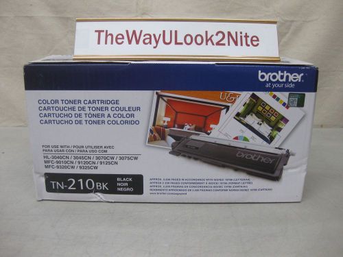 Brother Fax Toner Cartridge TN-210BK New Genuine Factory Sealed Box Black