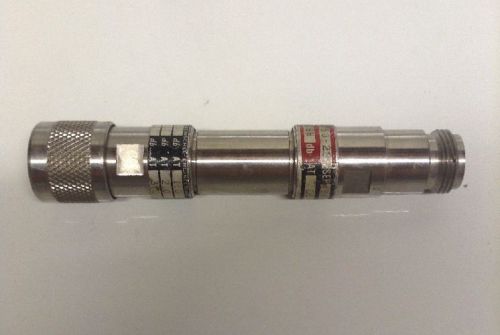 Weinschel 50-20 coaxial attenuator, dc to 12.4ghz, 20db for sale