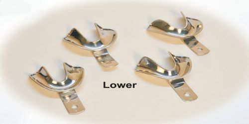 DENTAL IMPRESSION TRAYS NON PERFORATED 8-Pcs Set.