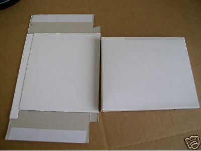150 white cardboard cd jewel case mailers w/ seal js30 for sale