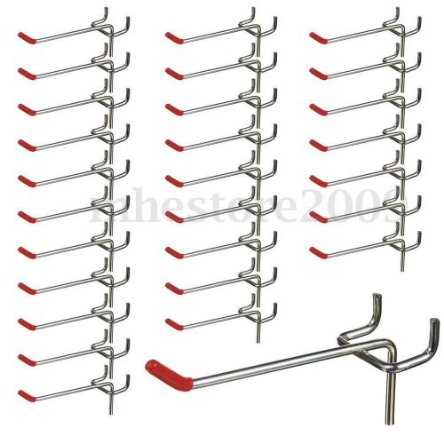 25x50/100mm PEGBOARD HOOKS Board Wall Retail Hanging Tool Display Slat Walling