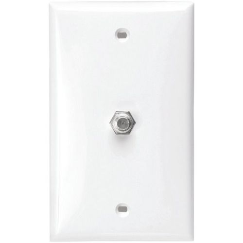 Leviton 80781-W F-Connector Wall Plate - White