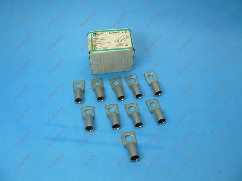 Panduit lca4/0-12-x copper lug 1/2 stud one hole cu wire #4/0 awg qty 10 nib for sale