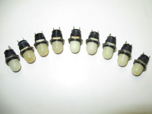 (9) Vintage Dialight Series 162 Panel Mount Indicator Lights Steampunk