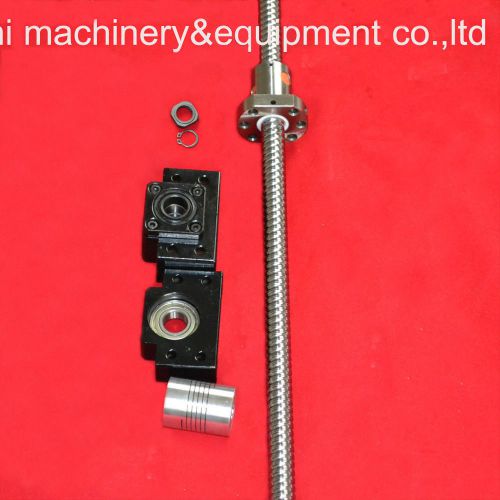 1PC  ANTI BACKLASH BALLSCREW BALL SCREWS RM1605-950MM-C7+1 SET BK/BF12 FOR CNC