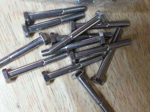 Hex Head Cap Screws Stainless Steel 1/4-20  X 2 HX HD  LOT OF 50