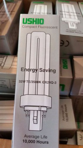 Lot of 50 USHIO 32W TE/3000K GX24Q-3 Fluorescent Light Bulb *FREE SHIPPING*