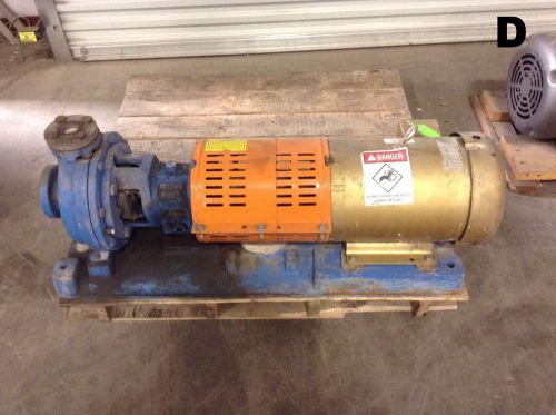 Goulds 3196 I-Frame Process Pump 1x1.5-8 Centrifugal Pump EM3711T 10 HP Motor