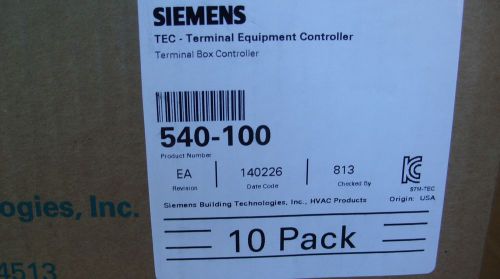 (10) SIEMENS - TEC TERMINAL EQUIPMENT BOX CONTROLLER 540-100  *10 PACK*  *NOS*