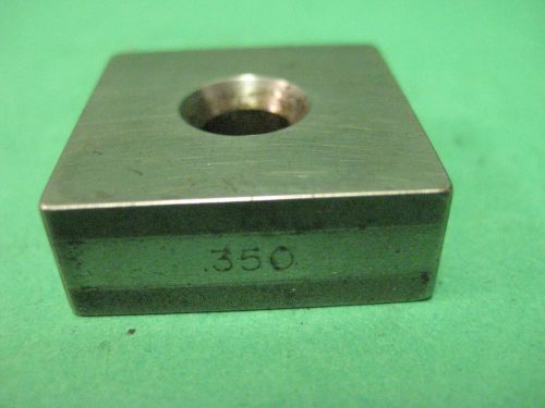 Machinist Tool Sale 1&#034;  PRATT &amp; WHITNEY GAUGE BLOCK 0.350 Y418A