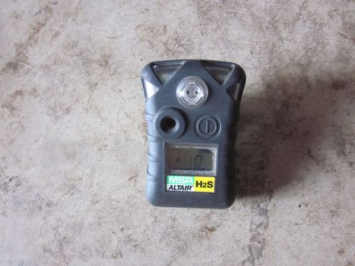 Msa altair single gas h2s hydrogen sulfide detector used nice works 10 months for sale