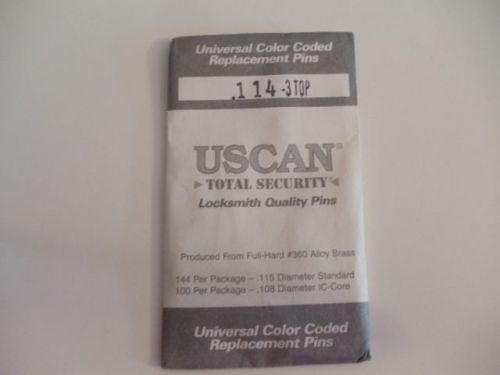 Uscan Locksmith Quality Pins .114 -3TOP  Qty 1