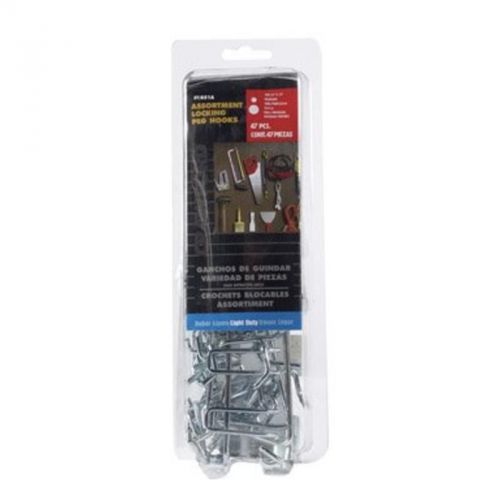 47-Piece Peg Hook, Assorted Crawford Pegboard Hooks 1851A 079325185181