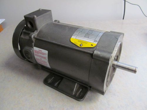 BALDOR DC MOTOR CDP3440, 3/4 HP, 1750 RPM, 56C, 90 VDC, W/BALDOR BC140 CONTROL