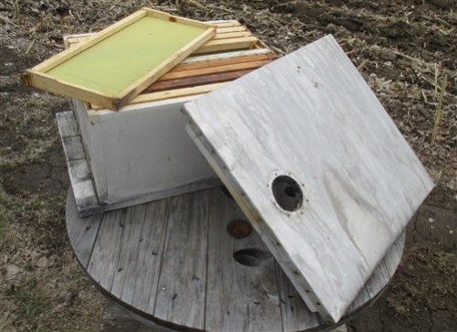 Vintage Beekeeper Hive Painted White 10 Frame Vintage BeeKeeping Equipment c