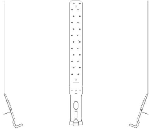 Simpson strong tie lsthd8 14-gauge strap tie holdown, lot of 2 for sale