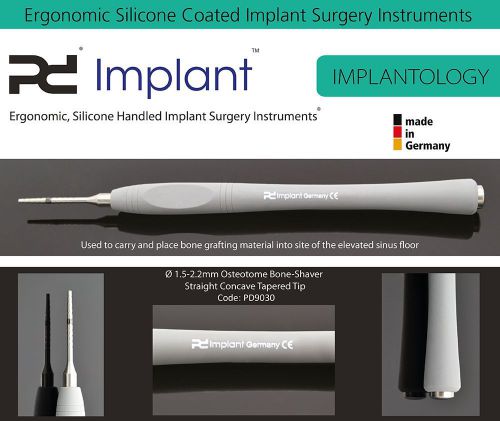 Osteotome Bone-Shaver Straight Concave Tapered ? 1.5-2.2mm, Dental Implant