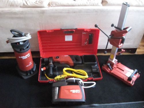 Hilti Core Drill Model DD 150 U With Stand, Vacuum Pump, Water Pump