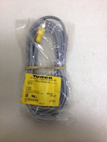 *NEW* Turck Eurofast Cordset RSCV 8T-5, 8x24 AWG, 2A, 5M length, Male