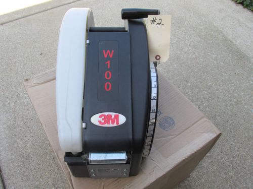 3m w100 tape dispenser water activated takes 3&#034; wide tape cuts up to 36&#034; vgc!!! for sale