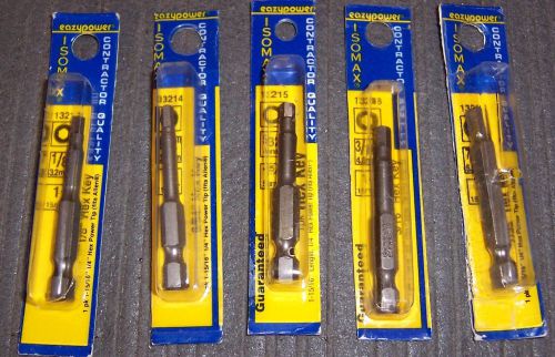 Eazypower 5 piece Contractor Quality Hex Key x 1-15/16&#034; Power Bits