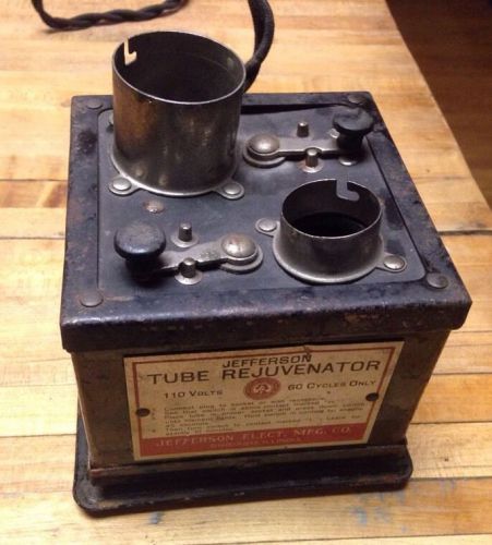 Antique JEFFERSON RADIO TUBE VINTAGE TESTER REJUVENATOR Chicago Illinois