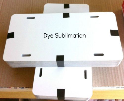 10pcs 6&#034;x12&#034; DYE WHITE SUBLIMATION  ALUMINUM LICENSE PLATE / CAR TAG BLANKS.