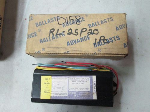 Advance Rapid Start Ballast #RL-2SP20 2-14, 15 Or 20 Watt 120V 60Hz (NIB)