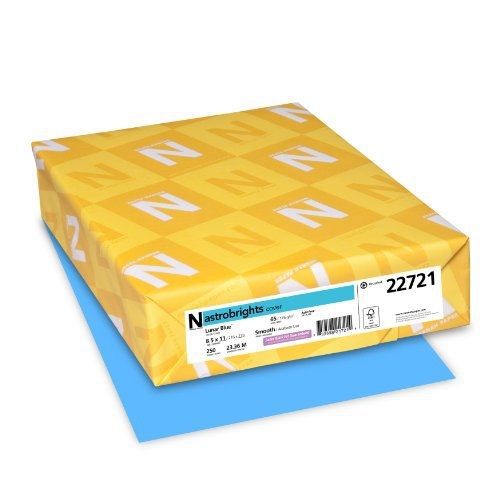 Neenah Astrobrights Premium Color Card Stock, 65 lb, 8.5 x 11 Inches, 250
