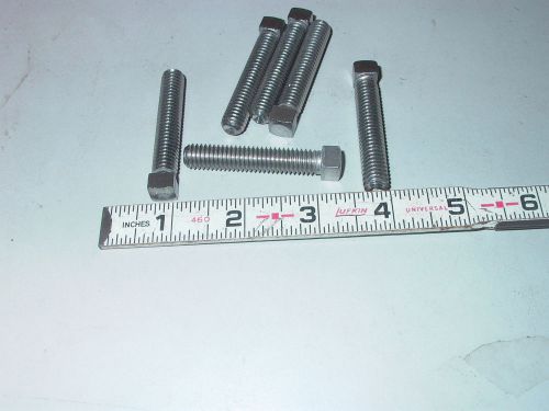 LOT OF SIX STEEL CUP POINT SET SCREWS 3/8-16 X 2&#034;