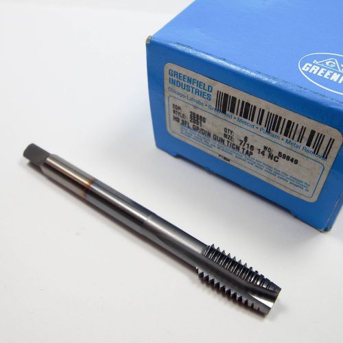 Greenfield spiral point gp/din gun tap 7/16-14 h3 3fl hss ticn unc [152] for sale