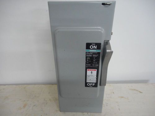 SIEMENS JU323 100 AMP 240V 3 PHASE INDOOR DISCONNECT SAFETY SWITCH NON FUSED