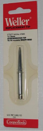 New Weller CT5C7 1/8&#034; x 700 Deg. Screwdriver Tip for W60P &amp; W60P3 Solder Iron