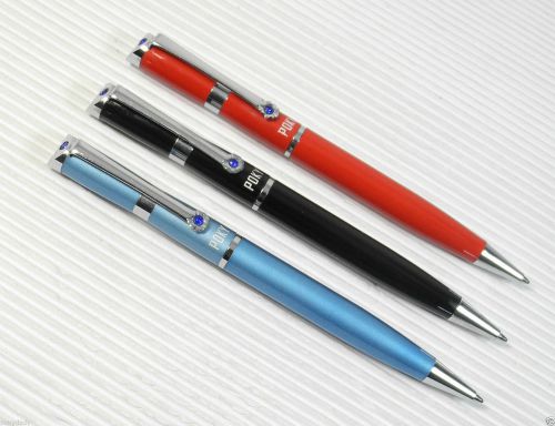 3 colours POKY 158 ball point pen free 3 poky refills( Parker style ) BLUE ink