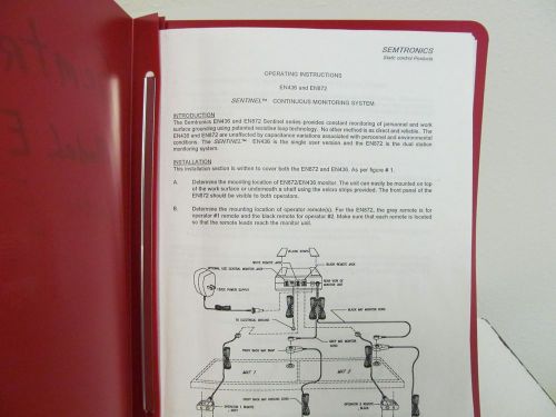 Semtronics EN436 &amp; EN872 Sentinel Series System Operating Instructions