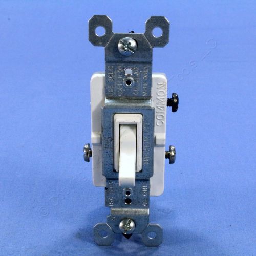 Pass &amp; Seymour White RESIDENTIAL Toggle Wall Light Switch 3-Way 15A Bulk 663-WGU