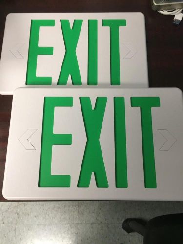 COMPASS {BOX OF 6} LED Thermoplastic Exit Sign - CSXWGEB3 - 120/277VAC - 60Hz