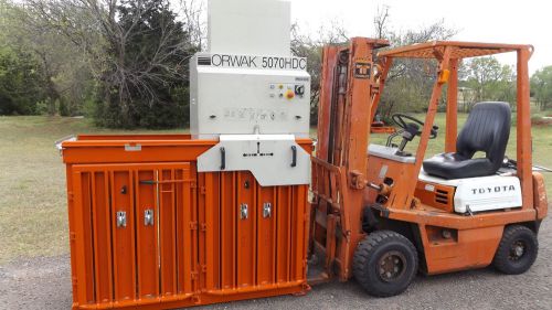 Orwak 5070hdc carboard plastic baler for sale