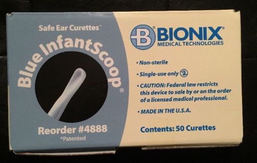 New Bionix Green Micro Loop Blue  Ear Curettes 50 Count #4888