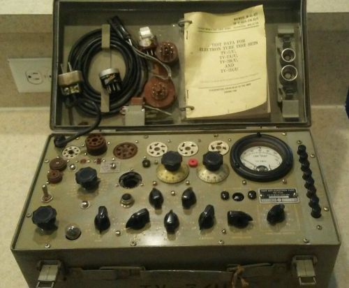 TV-7/U HICKOK DESIGNED MILITARY TUBE TESTER Read First