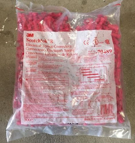 SCOTCHLOK 3M  R Electrical Spring Connectors    Bag Of 500 pieces.