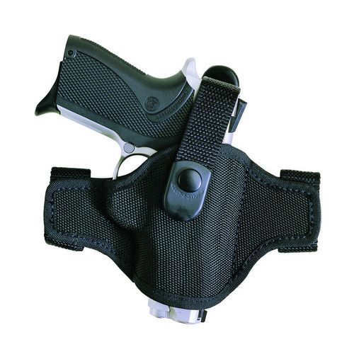 Bianchi 17860 RH Black Taurus 85 AccuMold Belt Slide Holster W/Thumbsnap