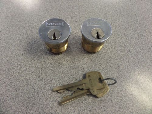 Sargent la keyway 1 1/8&#034; us26d mortise cylinders (2) for sale