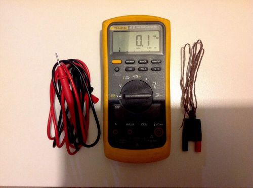 Fluke 87v true rms dmm with fluke tl75 test leads &amp; temp. probe for sale