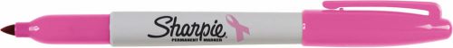 6 pink ribbon sharpie permanent colored marker fine tip breast cancer new! for sale