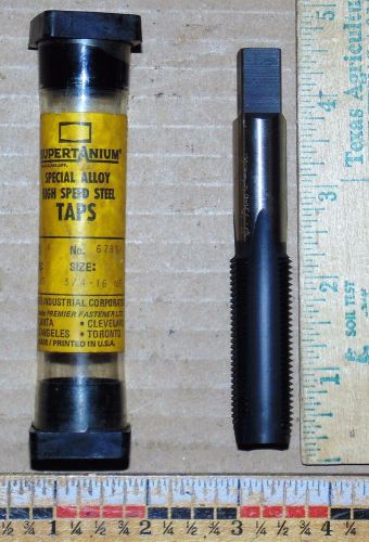 Supertanium Plug Tap - 3/4-16NF #67351 - U.S.A. &#034; Very Good&#034;