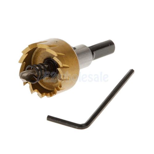 26mm HSS High Speed Steel Hole Saw Drill Bit Cutter Tool f/ Alloy Metal Wood