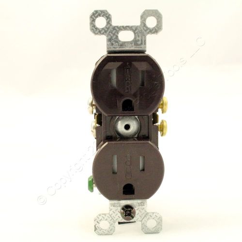 P&amp;S Brown Tamper/Weather Resistant Receptacle Outlet 15A NEMA 5-15 Bulk 3232TRWR